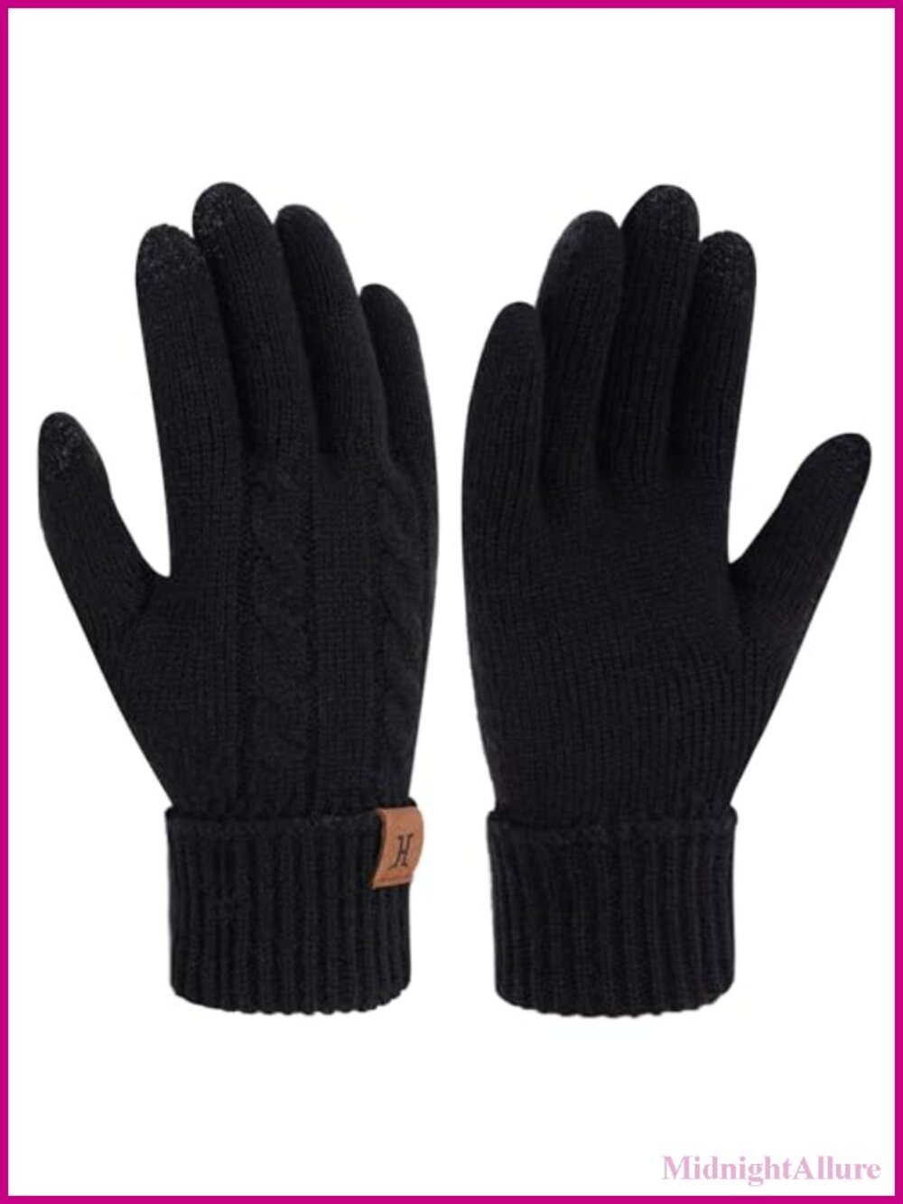 Womens Winter Thermal Touchscreen Gloves Knit Windproof Cold Weather
